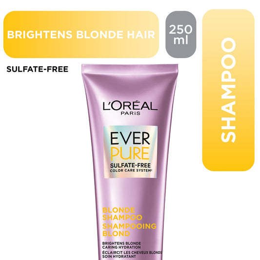 LOreal Paris EverPure Blonde Sulfate Free Shampoo for Color-Treated Hair 250ml