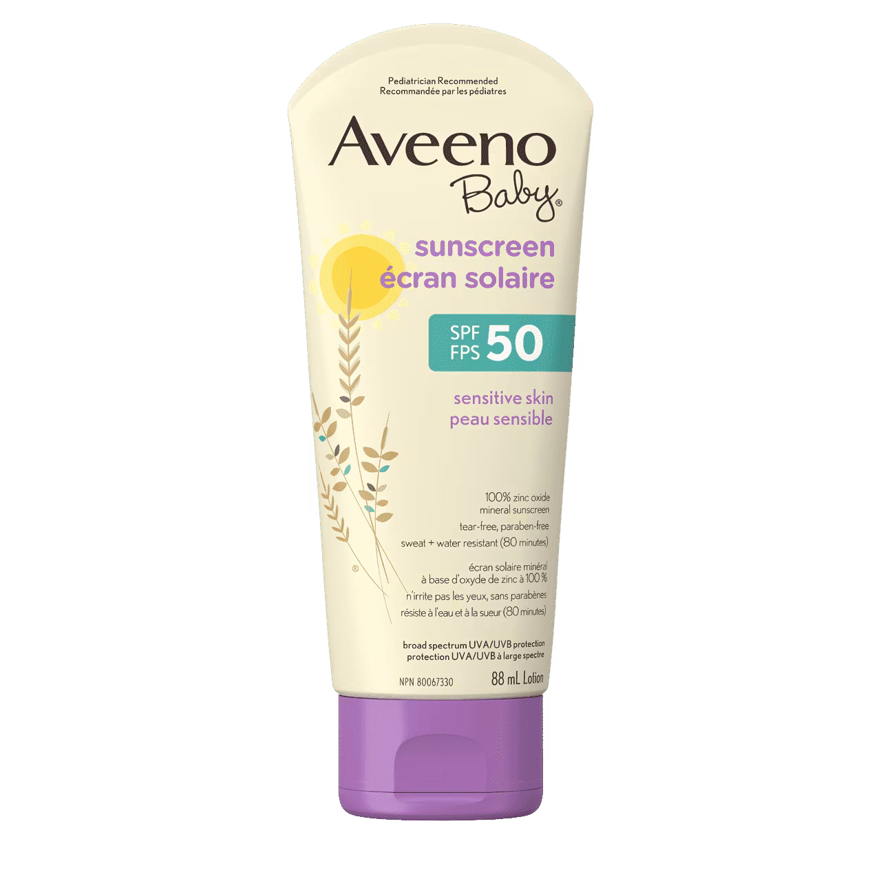 Aveeno Baby Sensitive Skin Sunscreen SPF 50 88ml