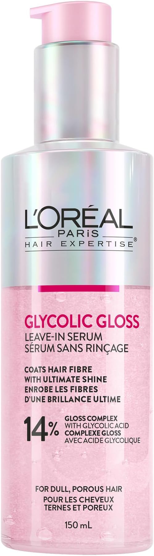 L'Oreal Paris Hair Expertise Glycolic Gloss Shine Leave-In Serum 150ml
