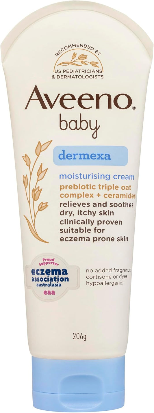 Aveeno Baby Dermexa Eczema Fragrance Free Moisturising Cream 206g