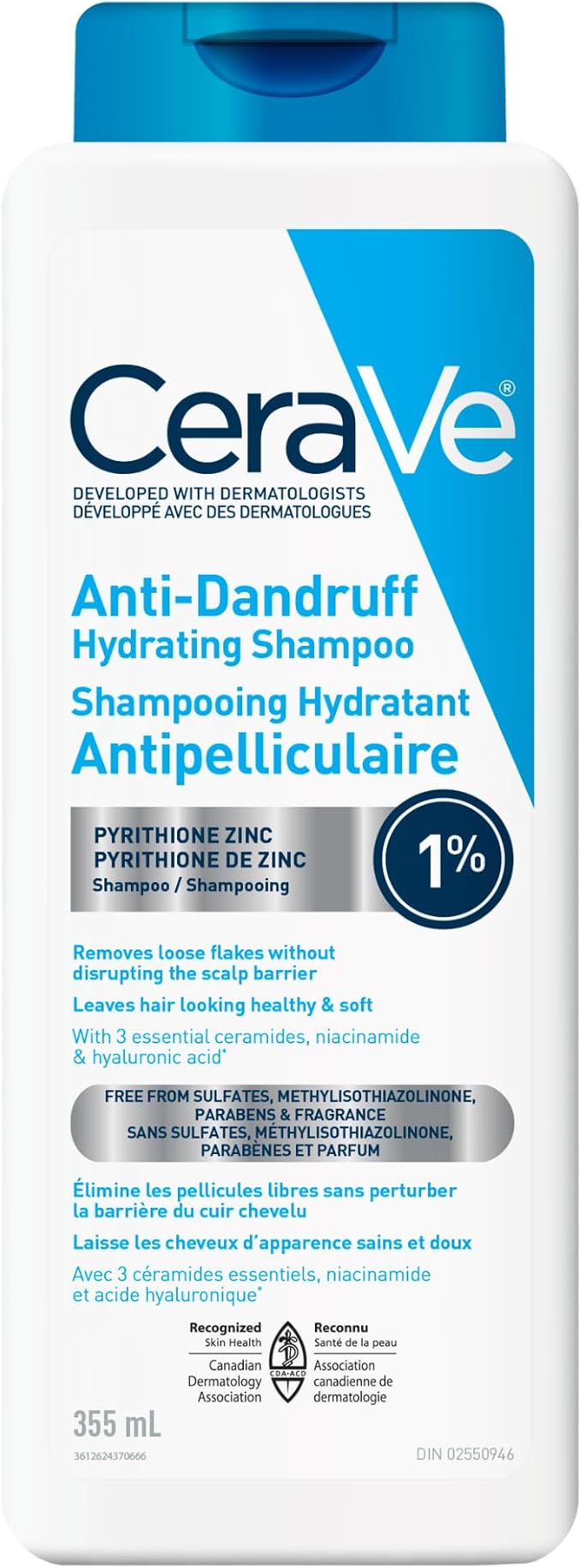 CeraVe Anti-Dandruff Hydrating Shampoo 355ml