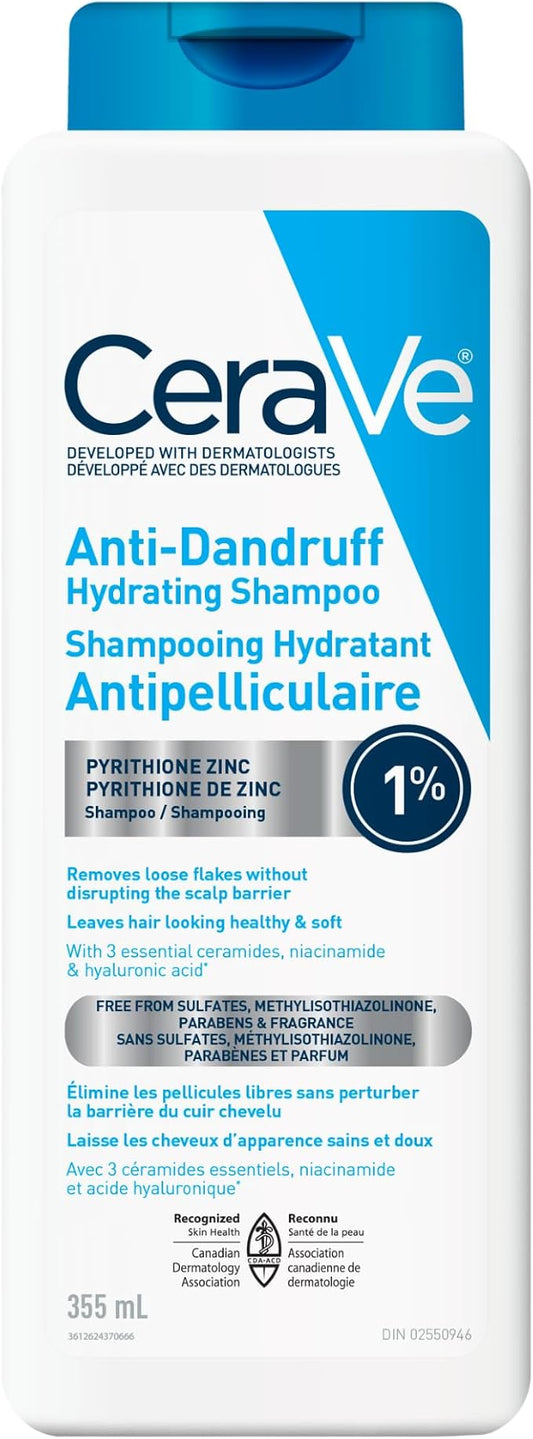 CeraVe Anti-Dandruff Hydrating Shampoo 355ml