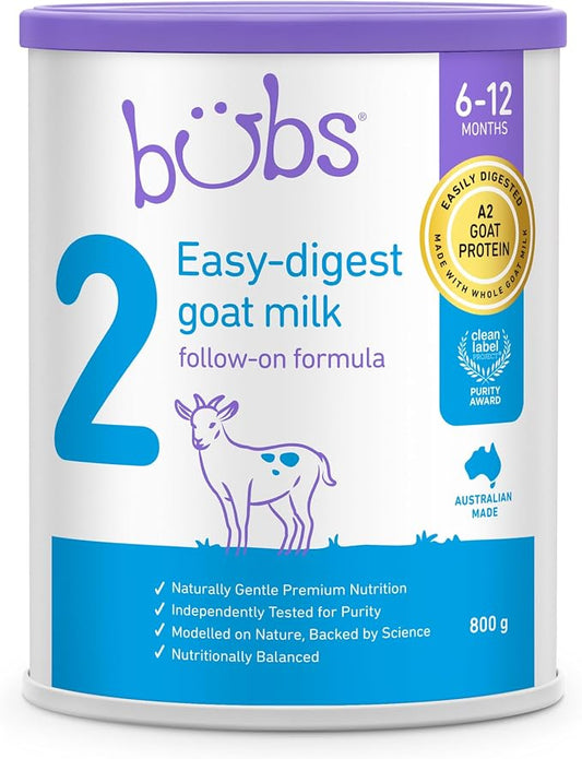 Bubs Easy Digest Goat Milk Powder (6â€“12 months) 800g