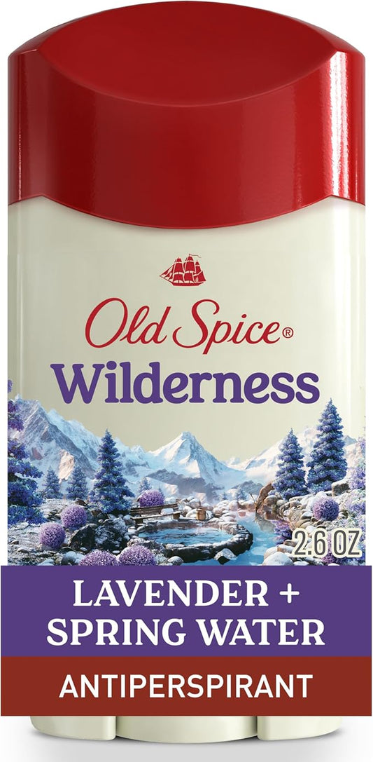 Old Spice Men's Antiperspirant & Deodorant Wilderness with Lavender, 2.6oz