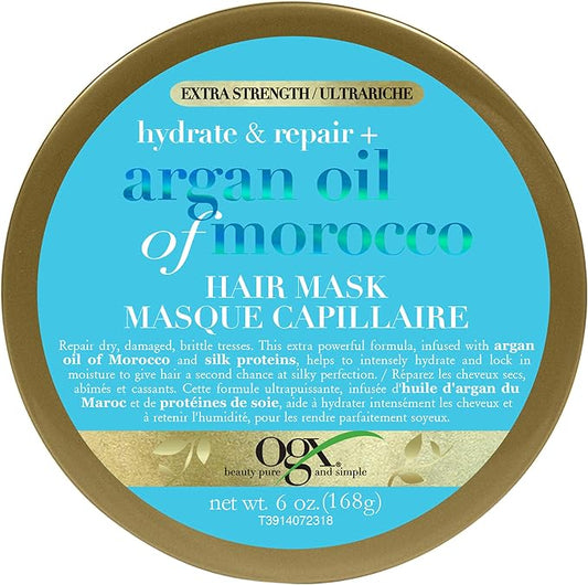 OGX Extra Strength Hydrate & Repair + Argan Oil of Morrocco Hair Mask, 168 g