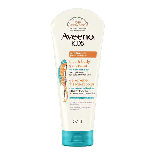 Aveeno Kids Sensitive Skin Face & Body Gel Cream 227ml