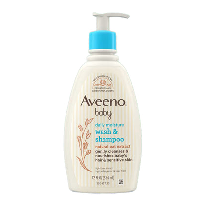 Aveeno Baby Daily Moisture Light Scent Sensitive Wash And Shampoo 354ml