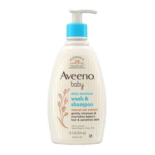 Aveeno Baby Daily Moisture Light Scent Sensitive Wash And Shampoo 354ml