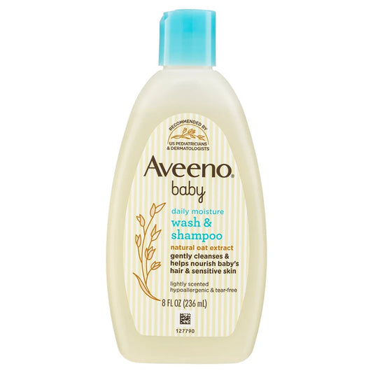 Aveeno Baby Daily Moisture Light Scent Sensitive Wash & Shampoo 236ml