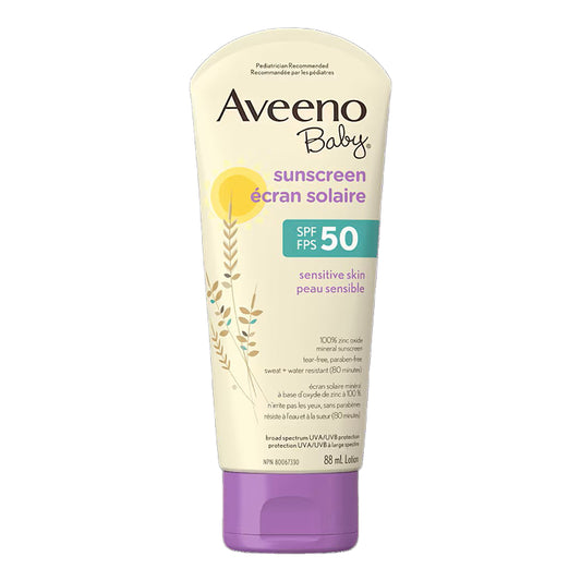 Aveeno Baby Sensitive Skin Sunscreen SPF 50 88ml