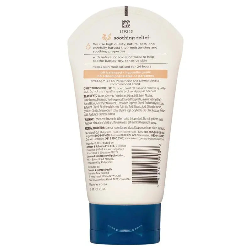 Aveeno Baby Soothing Relief Fragrance Free Moisture Cream 140g