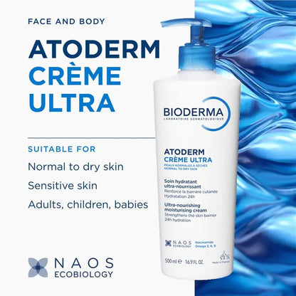 Bioderma Atoderm Creme Nourishing Daily Moisturiser 500ml