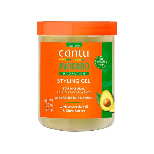 Cantu Avocado Hydrating Hair Gel With Avocado Oil And Shea Butter 524g