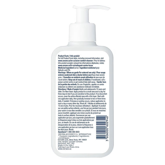 CeraVe Acne Control Cleanser 237ml