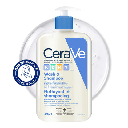 CeraVe Baby Wash Shampoo 473ml