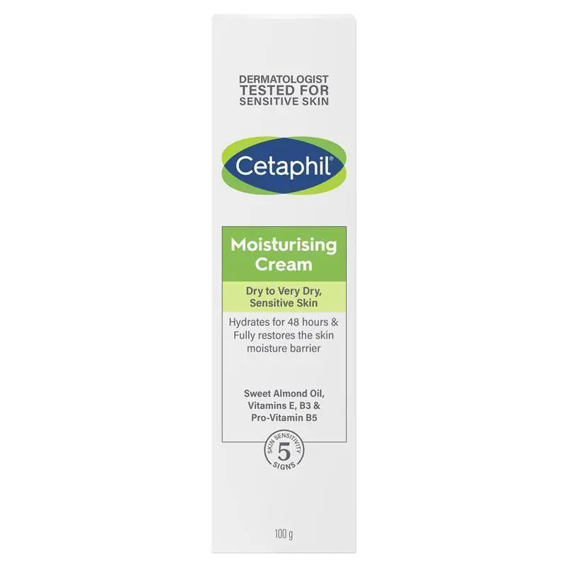 Cetaphil Moisturising Cream For Dry to Very Dry, Sensitive Skin 100g
