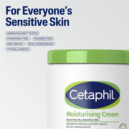 Cetaphil Moisturising Cream For Dry to Very Dry, Sensitive Skin  550g