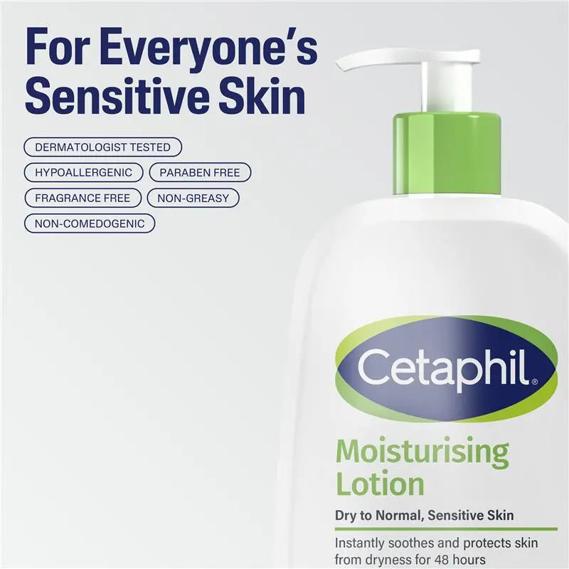 Cetaphil Moisturising Lotion 473ml Dry to Normal Sensitive Skin