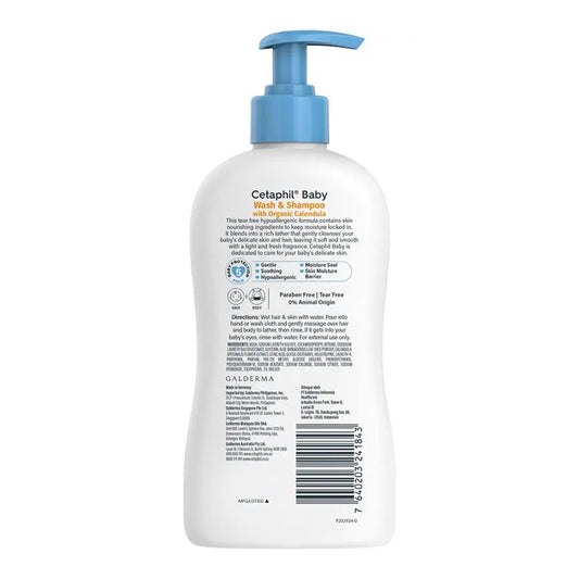 Cetaphil Baby Wash & Shampoo with Organic Calendula 400ml