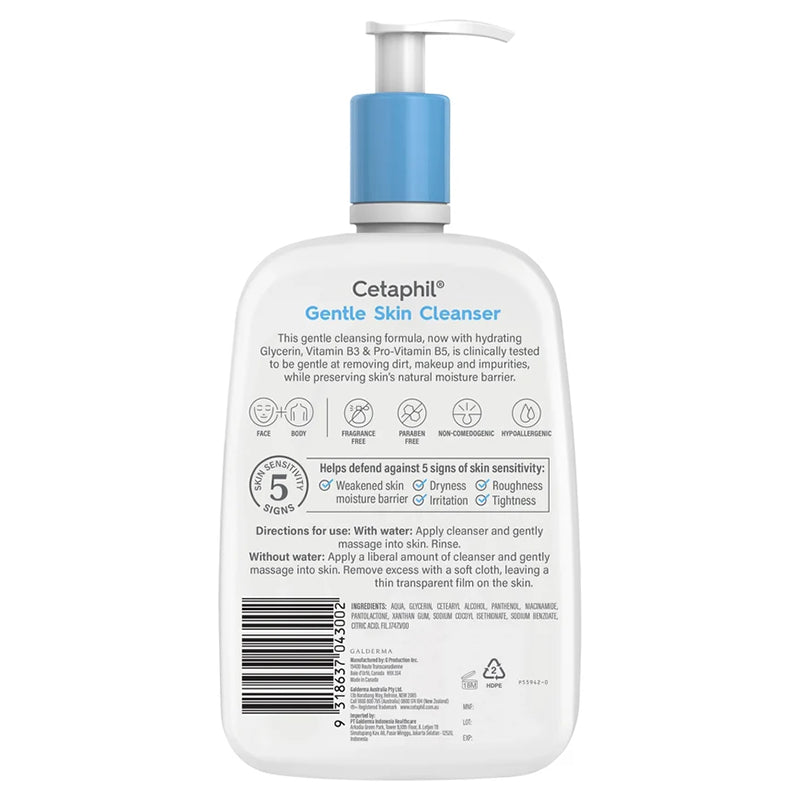 Cetaphil Gentle Skin Cleanser For All Skin Types 1l