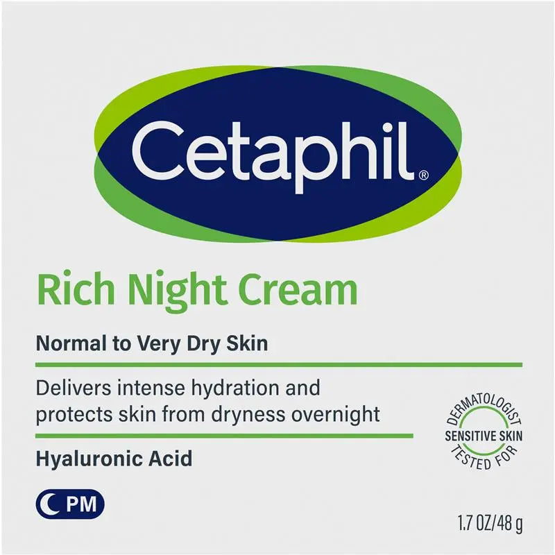 Cetaphil Rich Night Cream For Normal to Very Dry Skin 48g