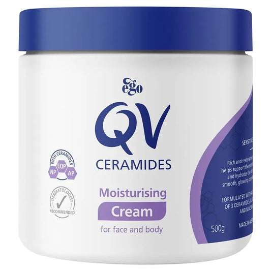 Ego QV Ceramides Moisturising Cream For Face and Body 500g