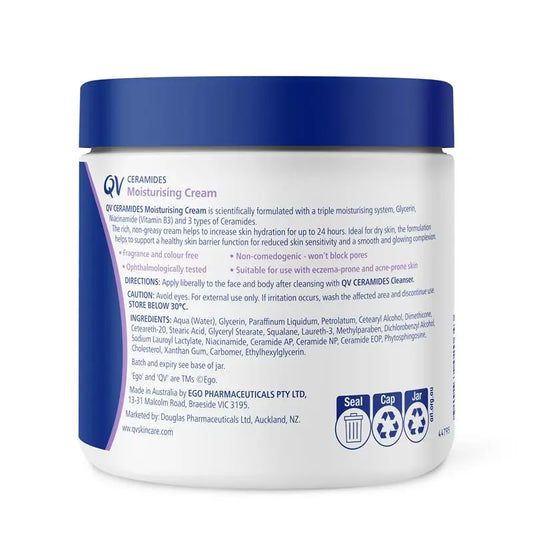 Ego QV Ceramides Moisturising Cream For Face and Body 500g