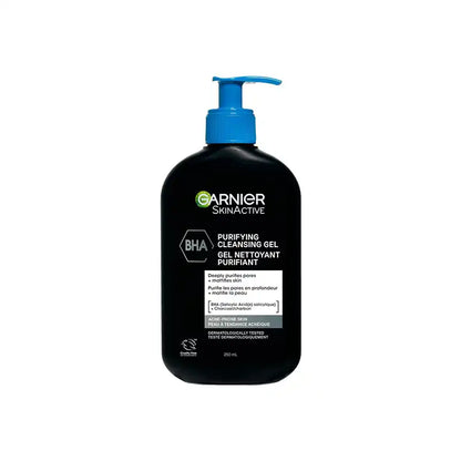 Garnier Skin Active BHA Purifying Cleansing Gel with Salicylic Acid and Charcoal 250ml