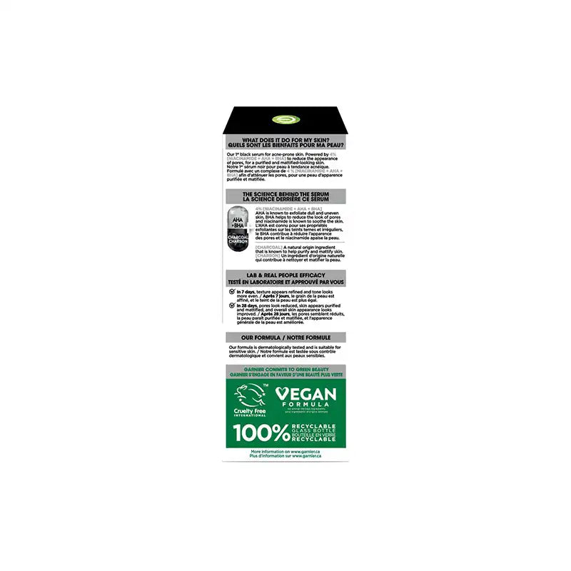 Garnier Skin Active Pore Purifying AHA + BHA Serum 30ml