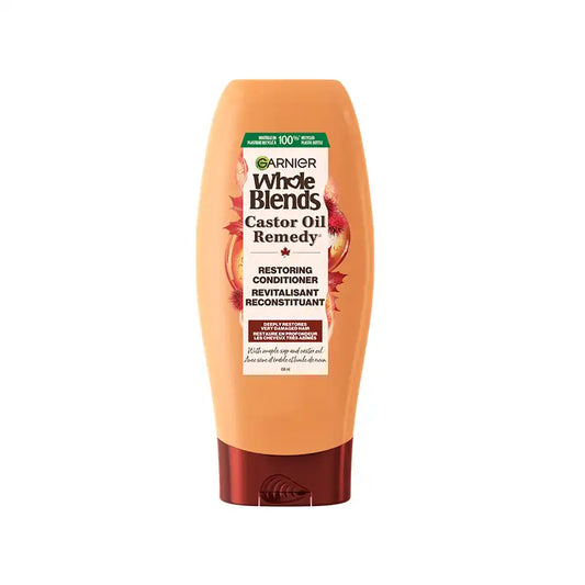 Garnier Whole Blends Castor Oil Castor Oil Remedy Conditioner, 370 mL