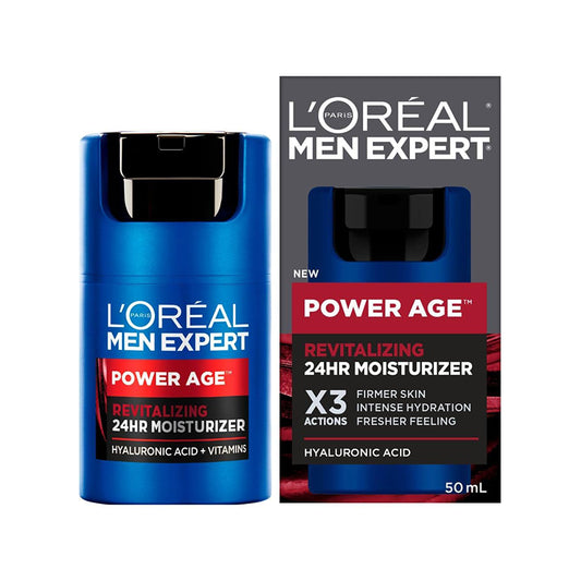 L'Oreal Paris Men Expert Power Age Collection 24hr Face Moisturizer - Hyaluronic Acid 50ml