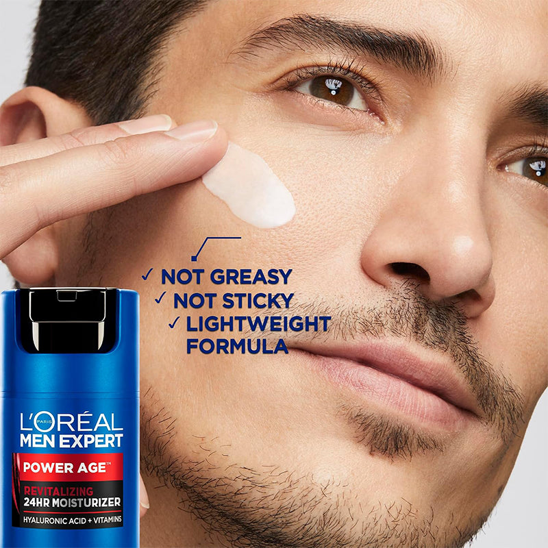 L'Oreal Paris Men Expert Power Age Collection 24hr Face Moisturizer - Hyaluronic Acid 50ml