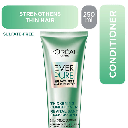 L'Oreal Paris EverPure Sulfate-Free Thickening Conditioner for Fortifying Fine Hair 250ml