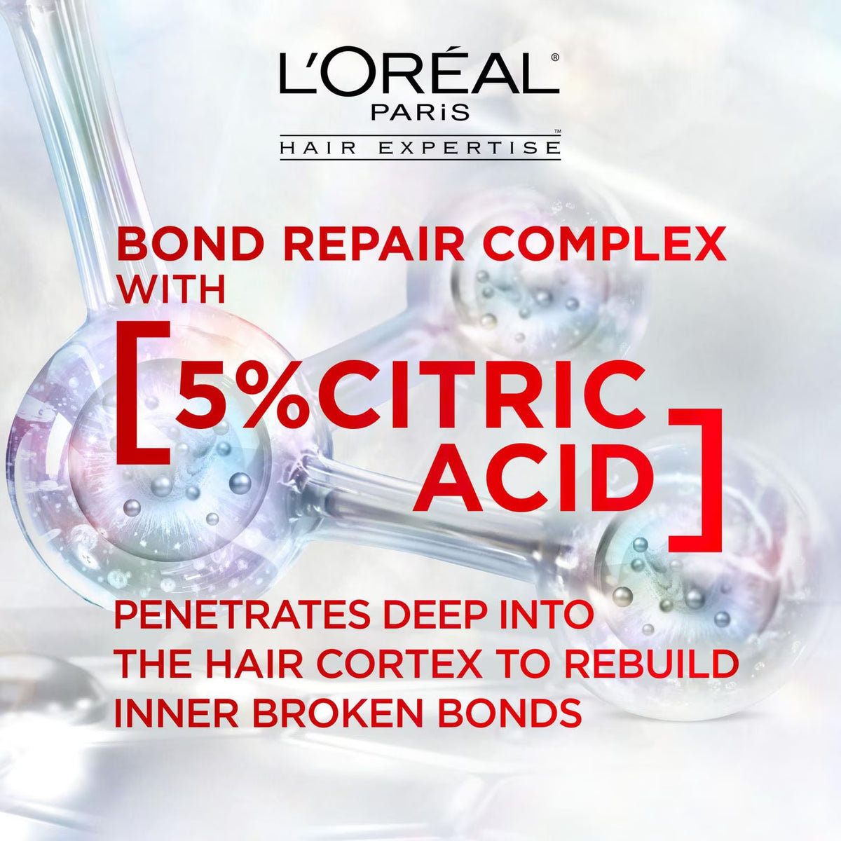 L'Oreal Paris Hair Expertise Bond Repair Sulfate-Free Shampoo for Damaged Hair - 200ml