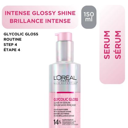L'Oreal Paris Hair Expertise Glycolic Gloss Shine Leave-In Serum 150ml