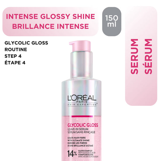 L'Oreal Paris Hair Expertise Glycolic Gloss Shine Leave-In Serum 150ml