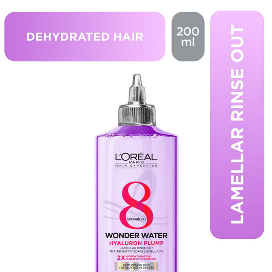 L'Oreal Paris Hair expertise Hyaluron Plump Wonder Water, Lamellar Rinse Out Treatment, 200ml