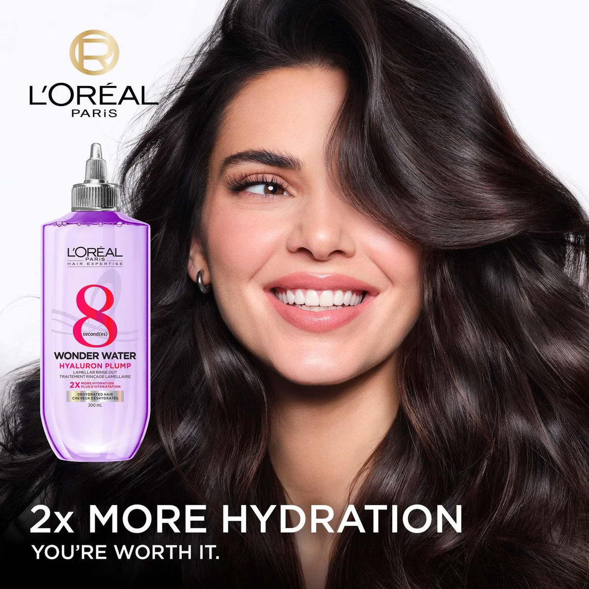 L'Oreal Paris Hair expertise Hyaluron Plump Wonder Water, Lamellar Rinse Out Treatment, 200ml