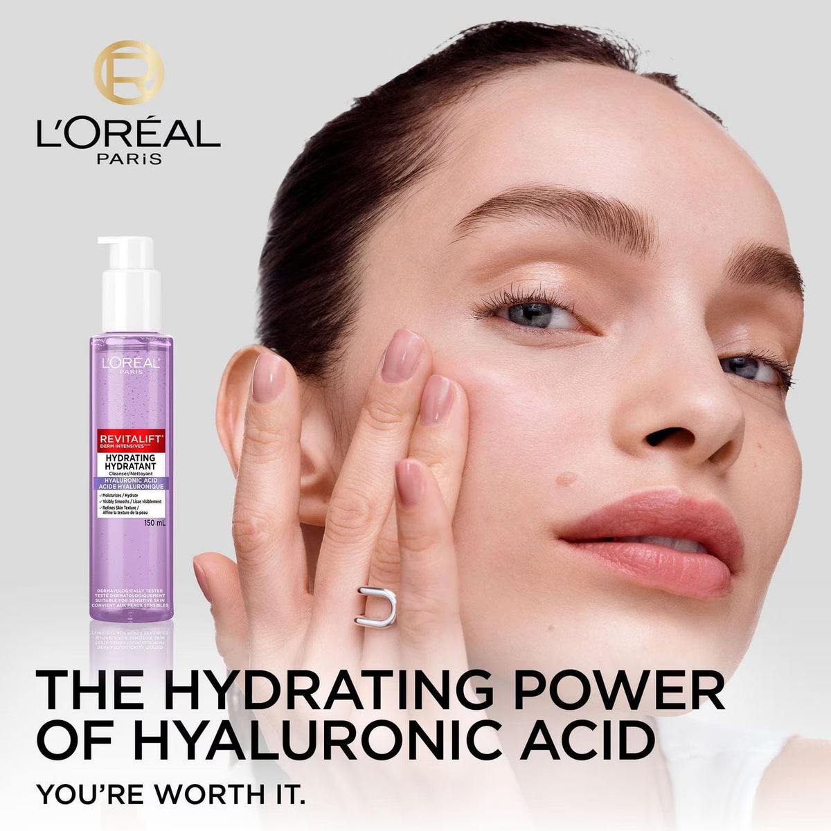 L'Oreal Paris Revitalift Hydrating Face Cleanser With Hyaluronic Acid 150ml