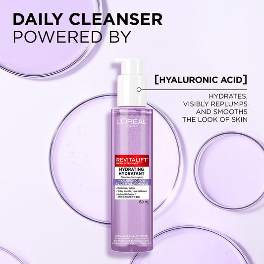 L'Oreal Paris Revitalift Hydrating Face Cleanser With Hyaluronic Acid 150ml
