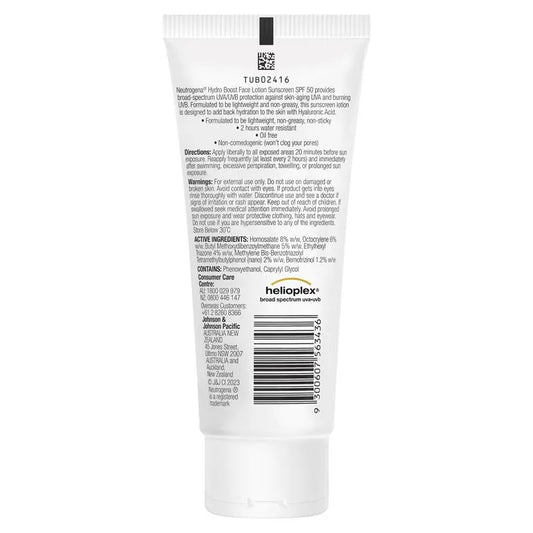 Neutrogena Hydro Boost Face Lotion Sunscreen SPF 50 85ml