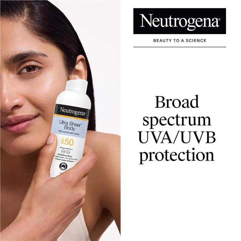 Neutrogena Ultra Sheer Body Mist SPF 50 Sunscreen Spray 140g
