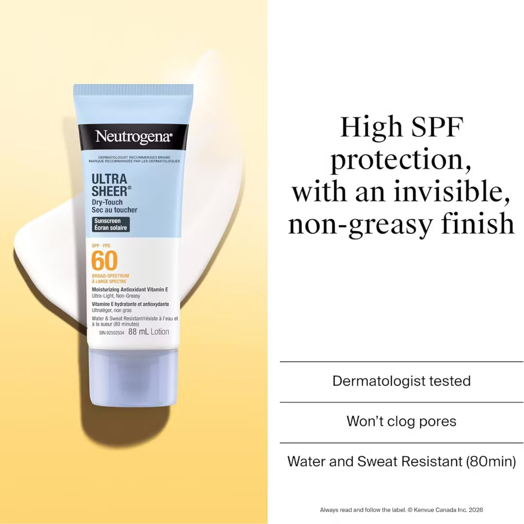 Neutrogena Ultra Sheer Dry-Touch Sunscreen SPF 60 88ml
