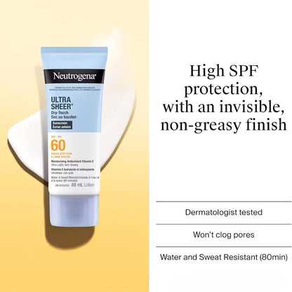 Neutrogena Ultra Sheer Face Sunscreen SPF60 88ml