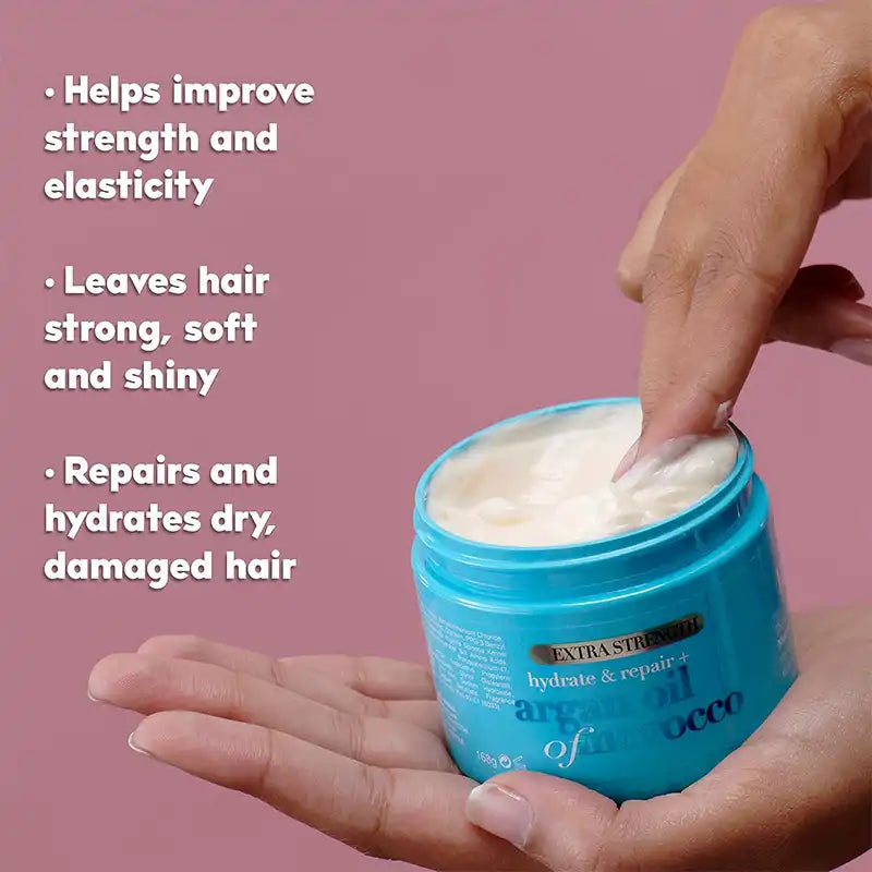 OGX Extra Strength Hydrate & Repair + Argan Oil of Morrocco Hair Mask, 168 g