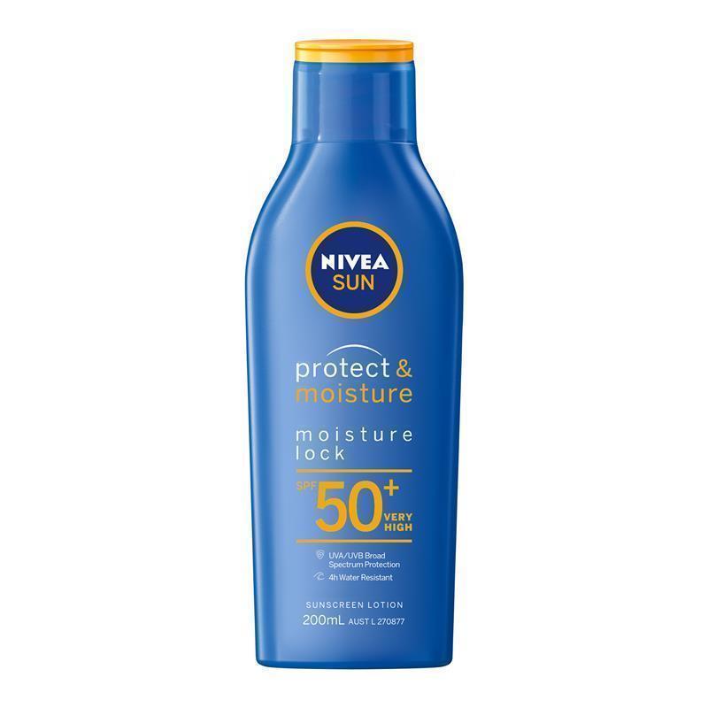NIVEA Sun Protect & Moisture Moisture Lock SPF50+ Sunscreen 200mL