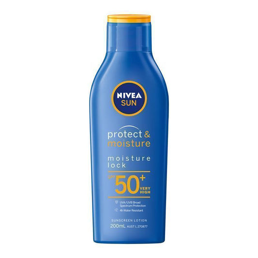 NIVEA Sun Protect & Moisture Moisture Lock SPF50+ Sunscreen 200mL