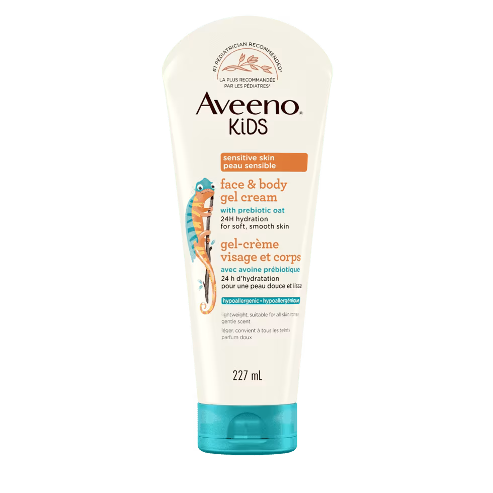 Aveeno Kids Sensitive Skin Face & Body Gel Cream 227ml