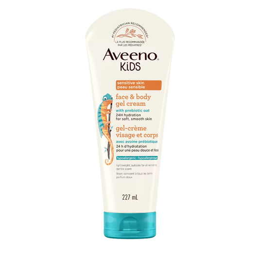 Aveeno Kids Sensitive Skin Face & Body Gel Cream 227ml